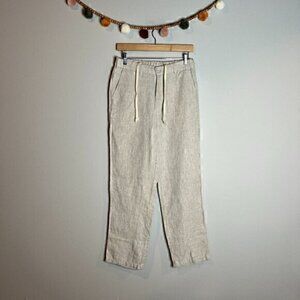 Natural Blue by Visitor cream linen pants